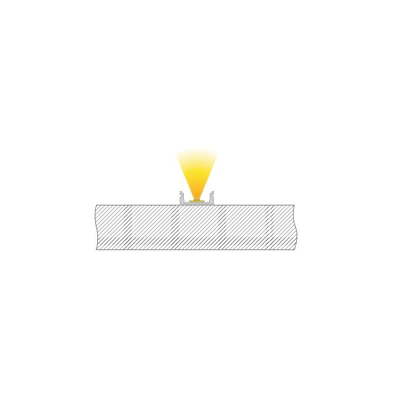 U-Profil flach AU-01-12, 2m, Silber