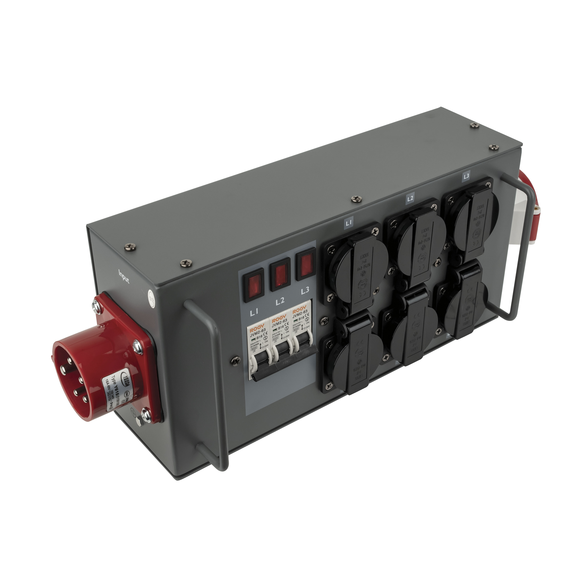 SHOWGEAR Powersplit 16 CEE 16 A Leistungsteiler mit Sicherung SHOWGEAR Powersplit 16 CEE 16 A Leistungsteiler mit Sicherung