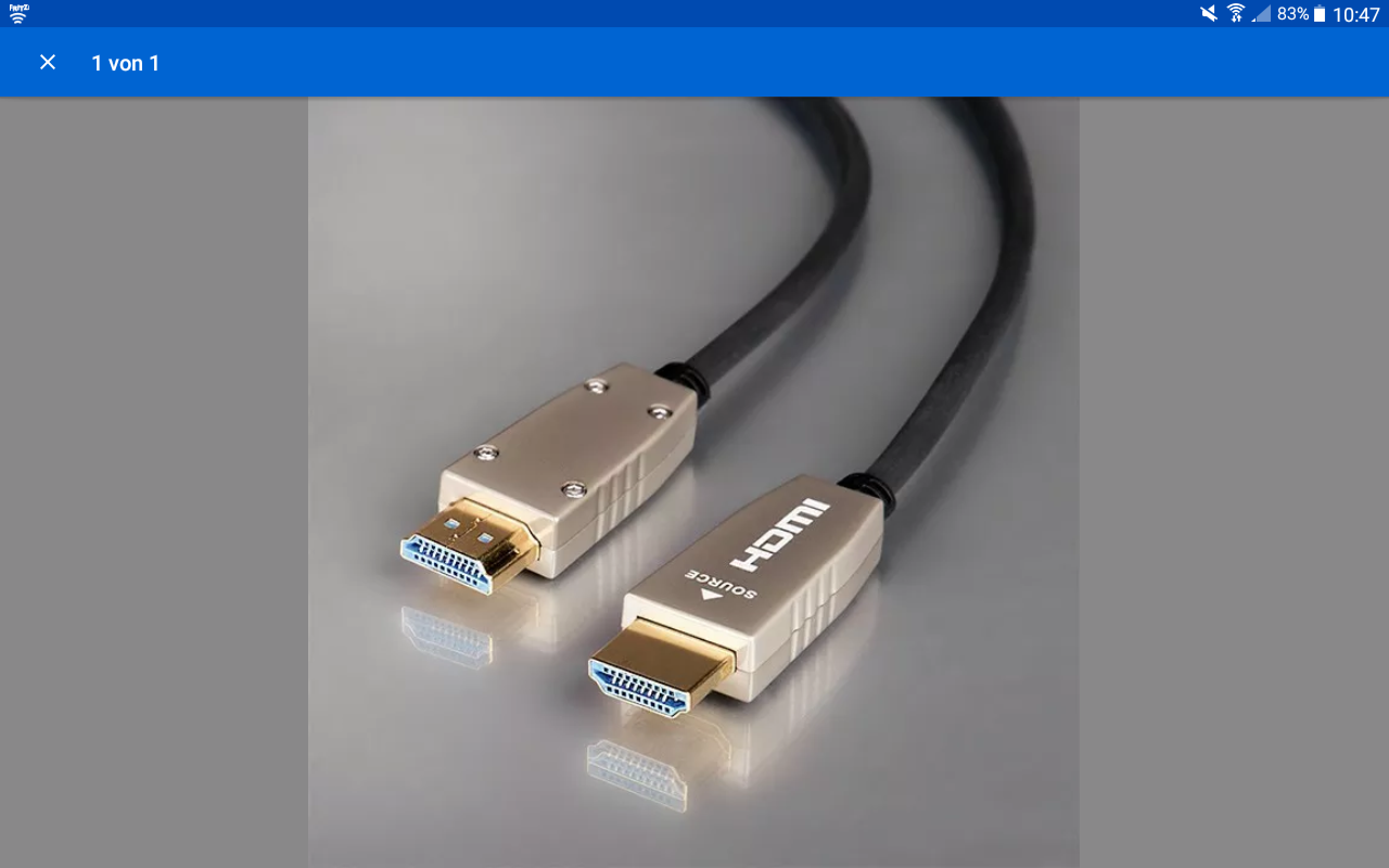 celexon celexon UHD Optical Fibre HDMI 2.0b Active Kabel 10m, schwarz