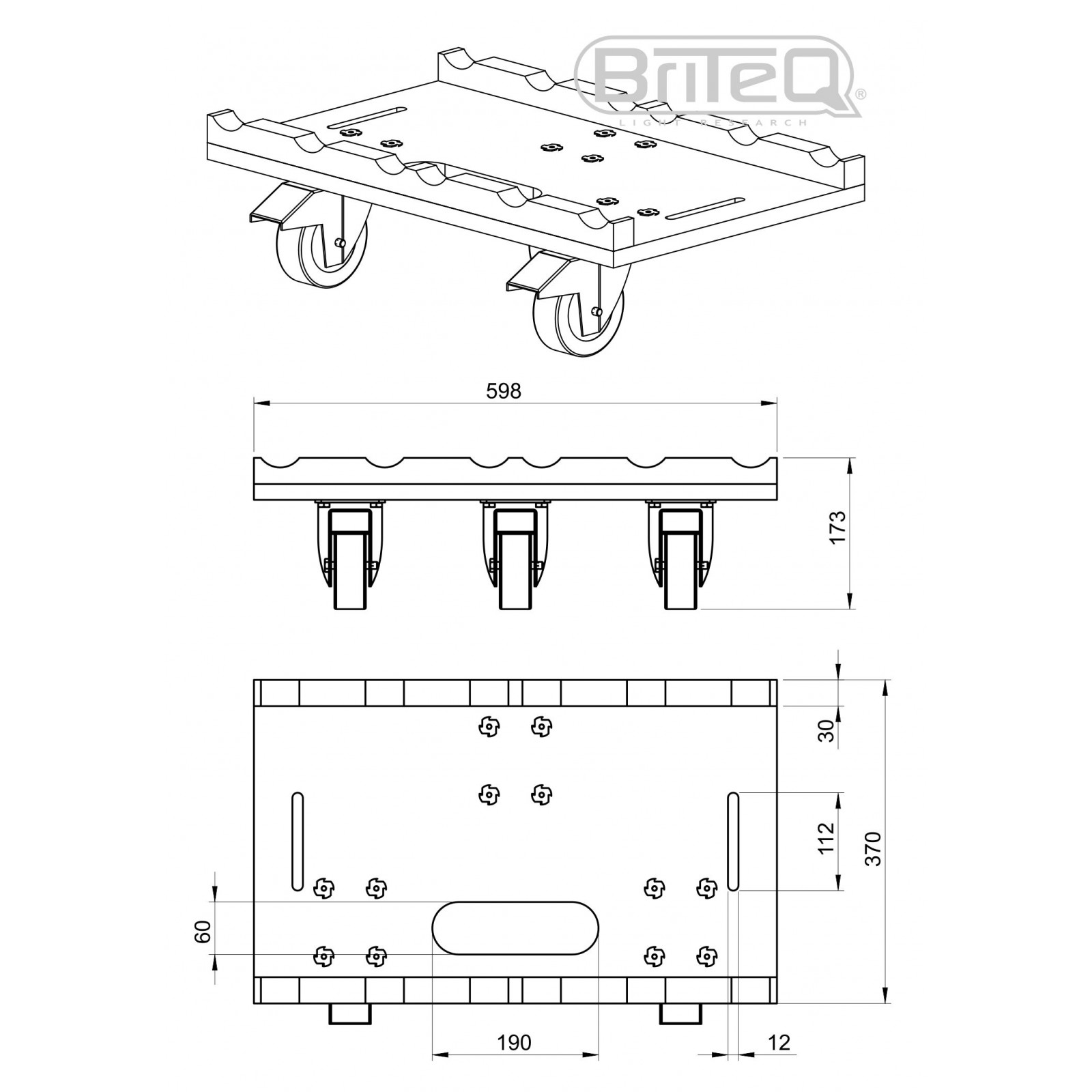Briteq Traversen TROLLEY-BASE 