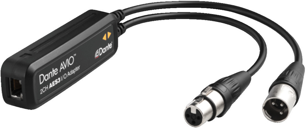 MONACOR ADP-AES3-2X2 Dante®-AVIO-AES3/EBU-Adapter