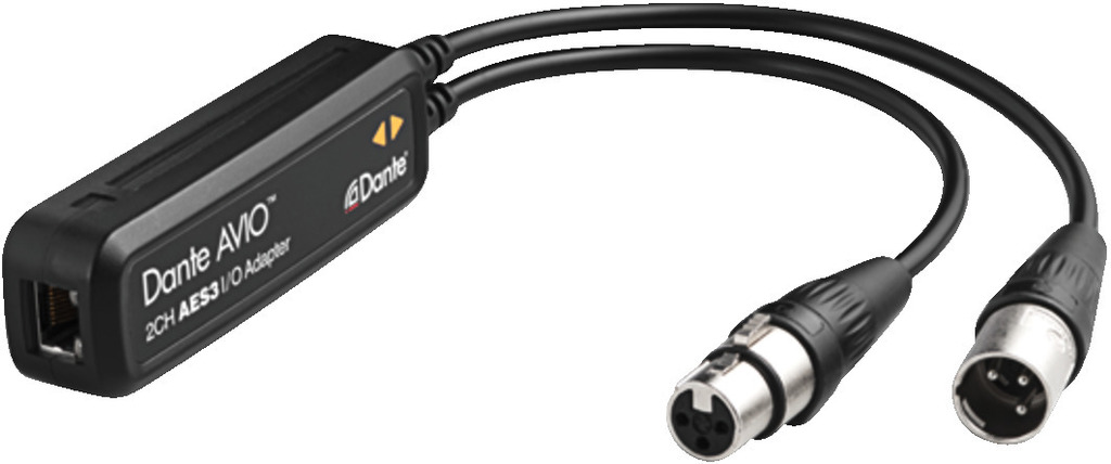 MONACOR ADP-AES3-2X2 Dante®-AVIO-AES3/EBU-Adapter