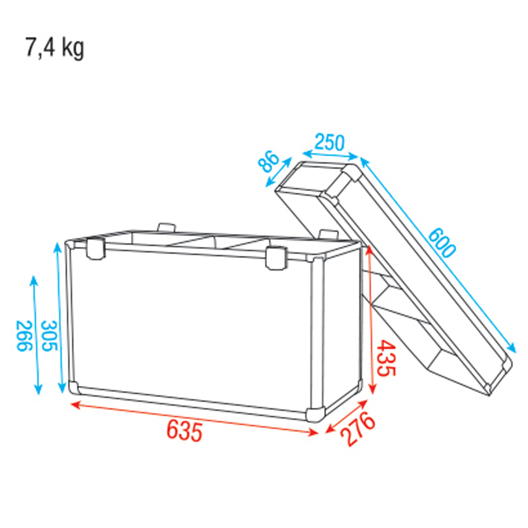 SHOWTEC Case for 2x Phantom 65 Value Line