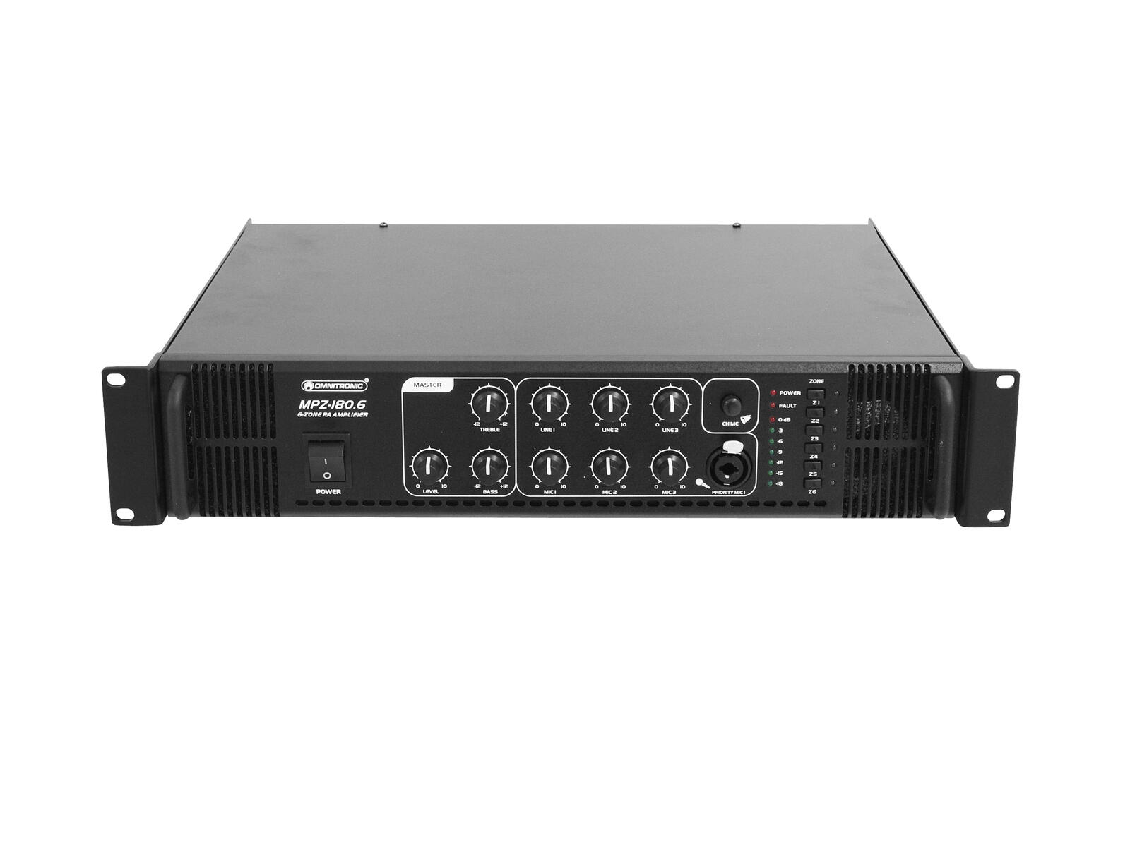 OMNITRONIC MPZ-180.6 ELA-Mischverstärker OMNITRONIC MPZ-180.6 ELA-Mischverstärker