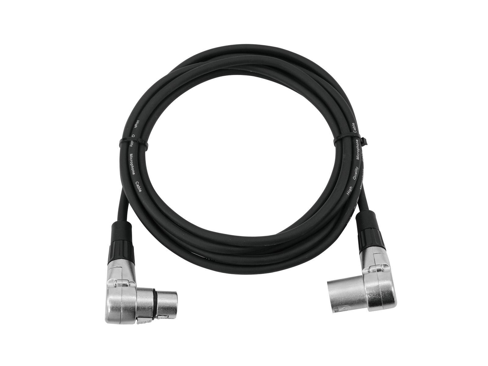 OMNITRONIC XLR Kabel 3pol 3m 90° sw OMNITRONIC XLR Kabel 3pol 3m 90° sw