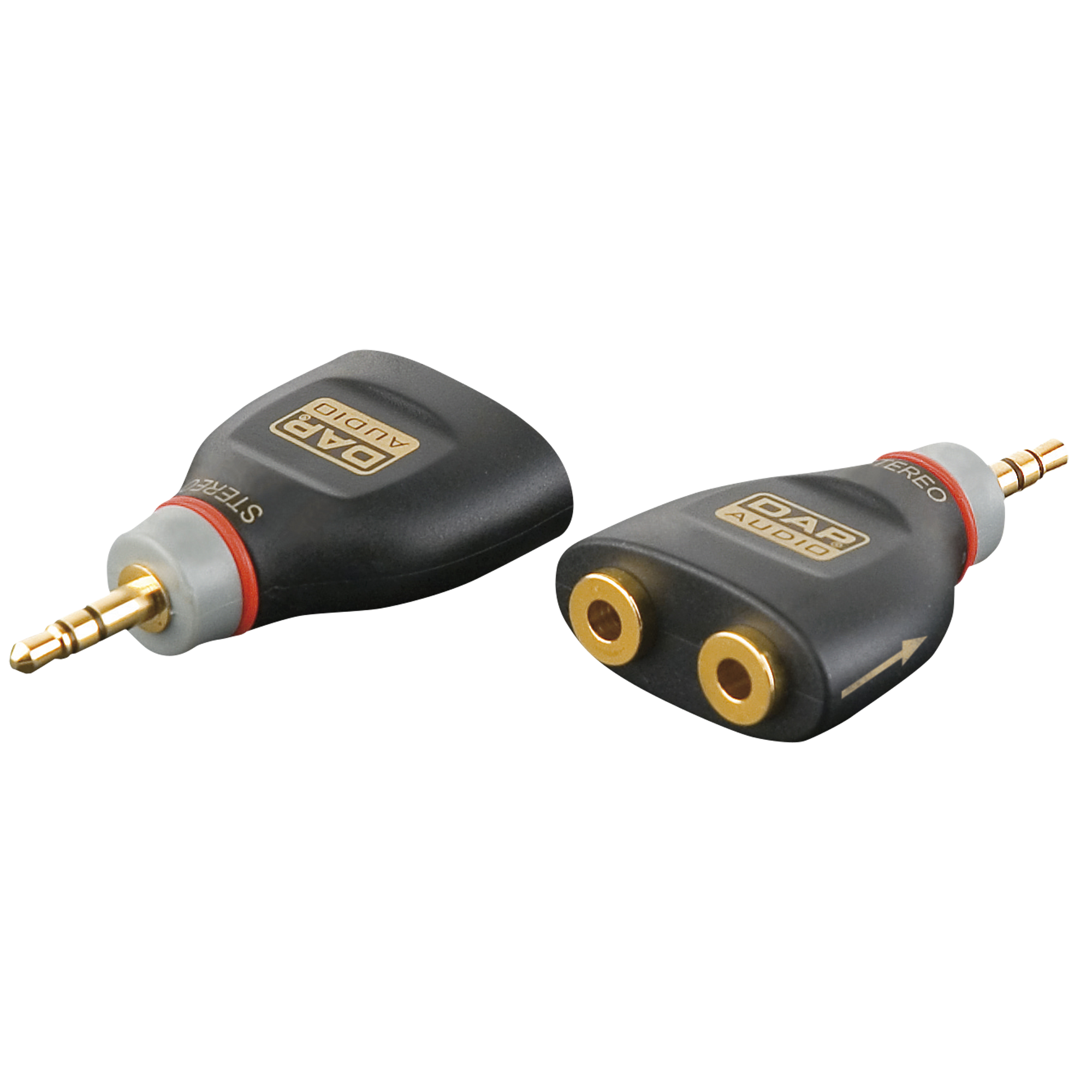 DAP XGA44 - mini-jack/M stereo to 2 x mini-jack/F - incl. 4 x 10 kOhm resistors Inkl. 4 x 10 kOhm Widerstände DAP XGA44 - mini-jack/M stereo to 2 x mini-jack/F - incl. 4 x 10 kOhm resistors Inkl. 4 x 10 kOhm Widerstände