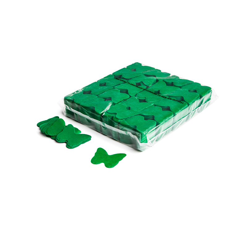 Slowfall confetti butterflies Ø 55mm - Dark Green