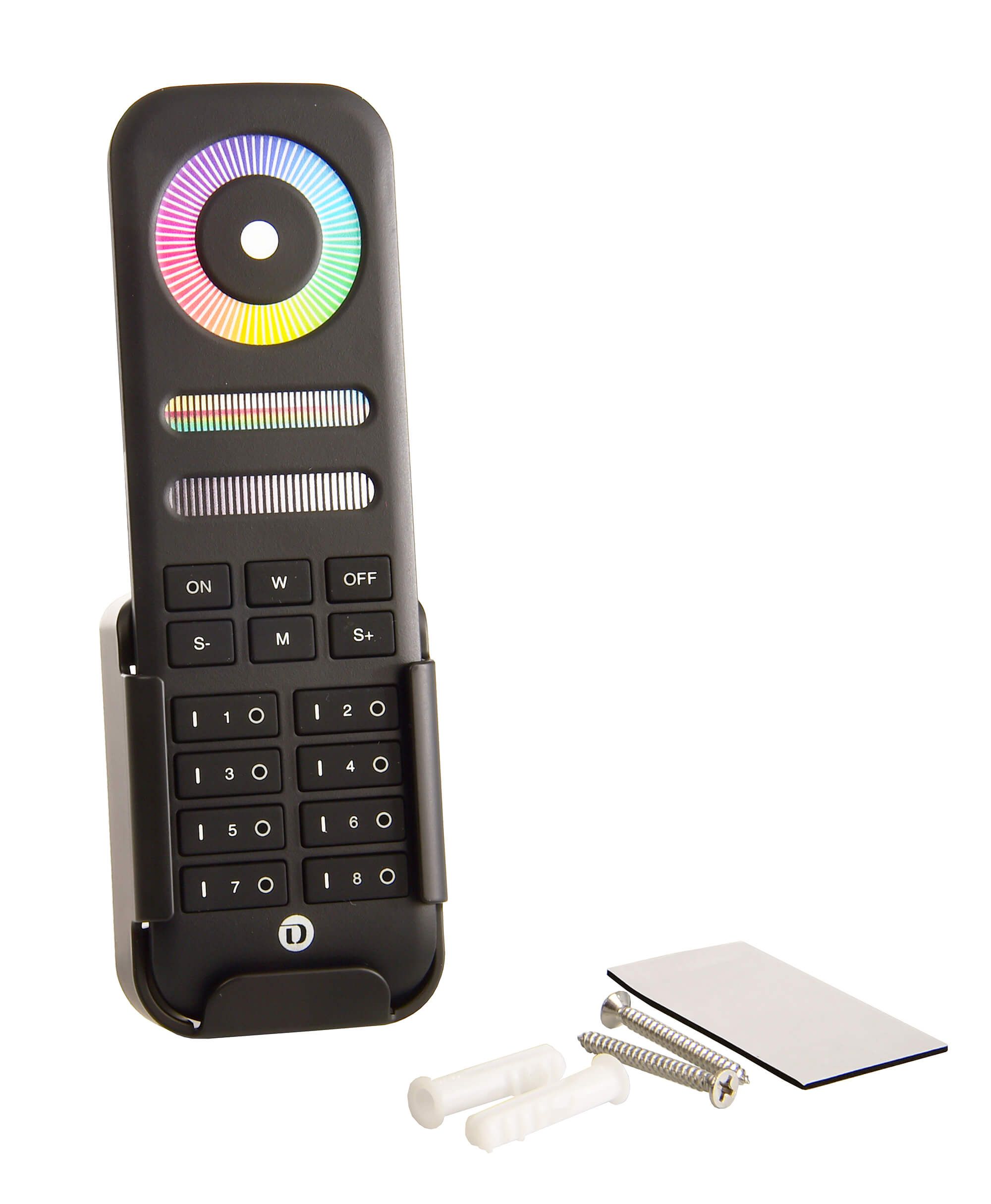 RF-smart, Fernbed., schwarz, 8 Zo, Single/CCT/RGB/RGBW/RGB+CCT