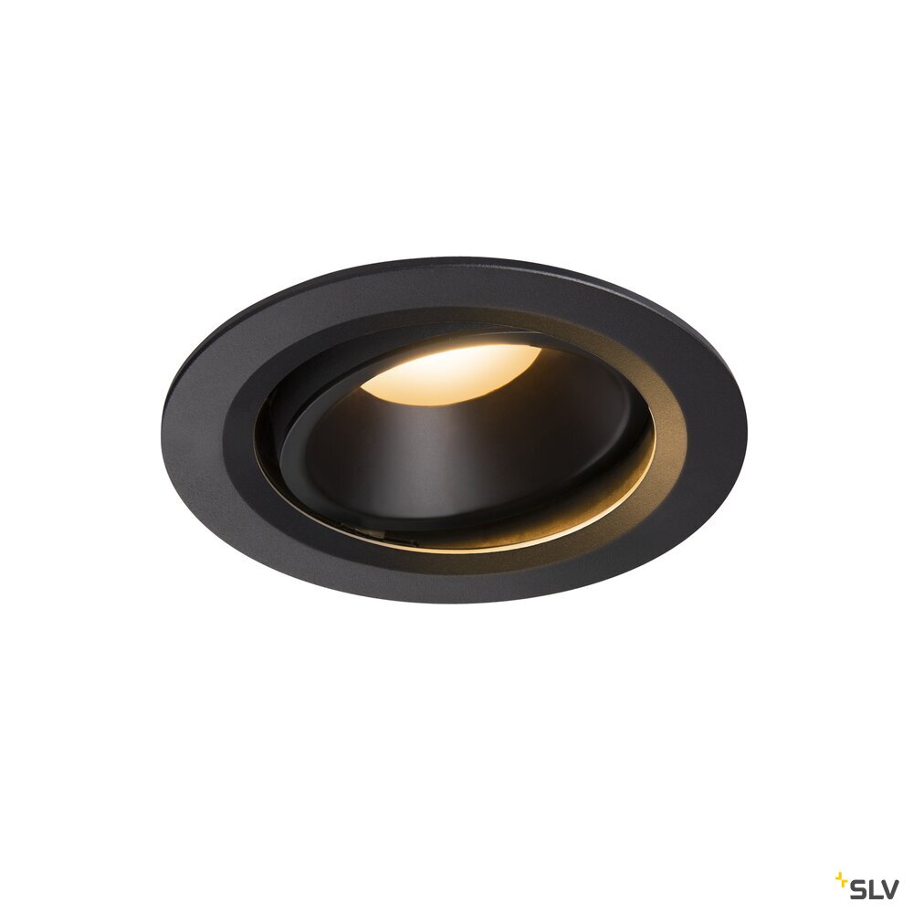 NUMINOS DL L, Indoor LED Deckeneinbauleuchte schwarz/schwarz 2700K 55° kardanisch dreh- und schwenkbar
