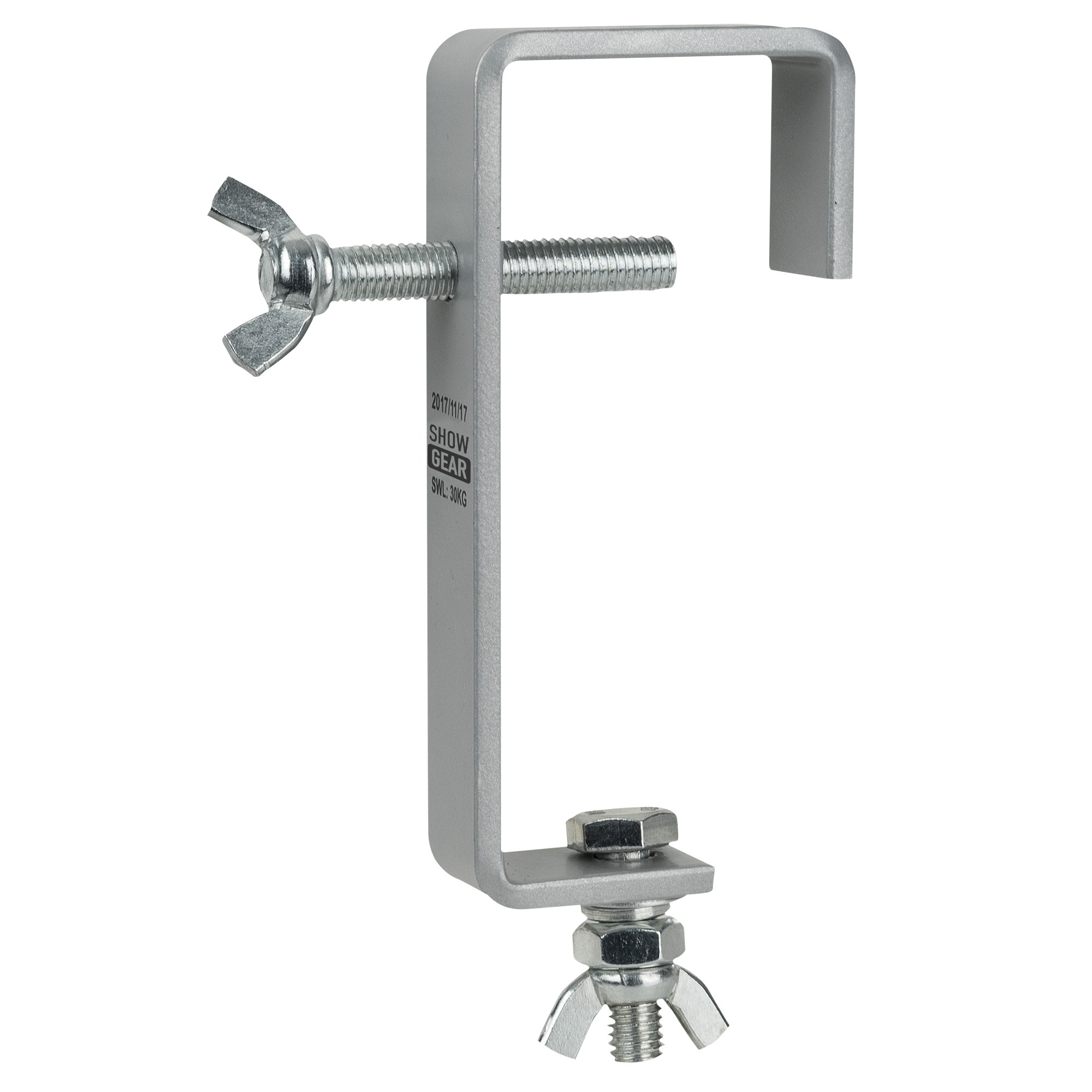 SHOWGEAR 50 mm Heavy Duty Pipe Clamp Zulässige Nutzlast: 30 kg - Stahl - Silber