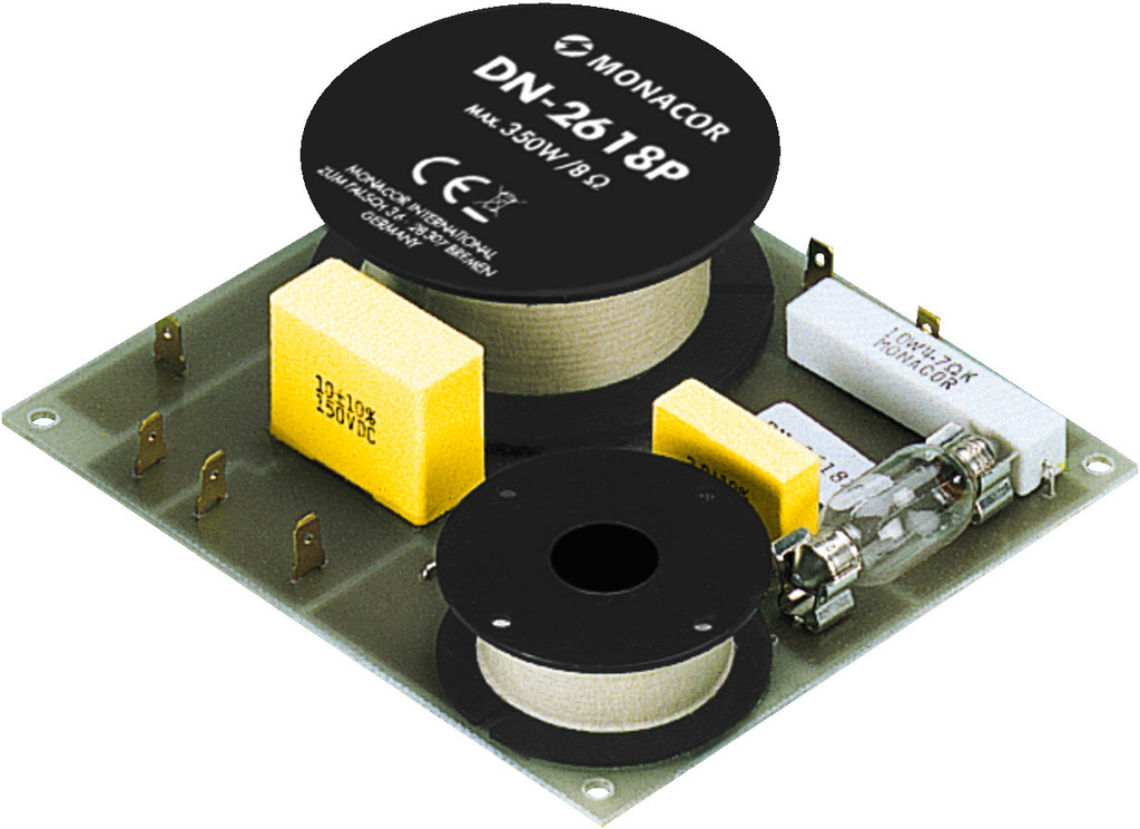 MONACOR DN-2618P 2-Wege-Weiche für 8 Ω
