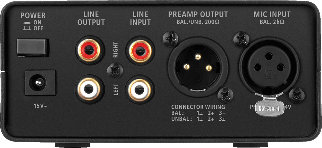 IMG STAGELINE MPA-102 1-Kanal-Low-Noise-Mikrofonvorverstärker