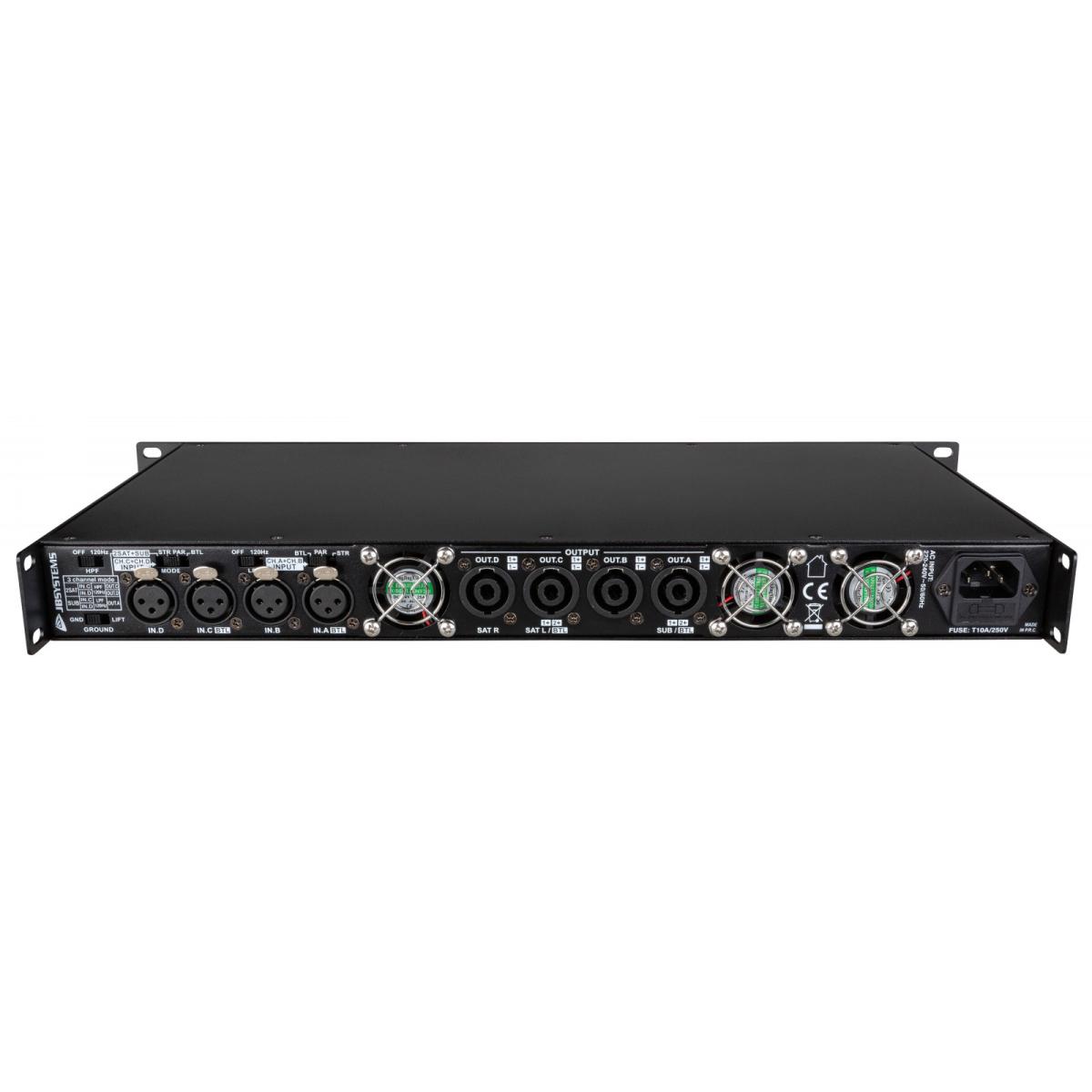 JB Systems AMP 200.4 4-Kanal Endstufe JB Systems AMP 200.4 4-Kanal Endstufe