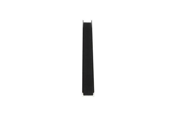 U-Profil flach AU-01-15, 2m, Schwarz