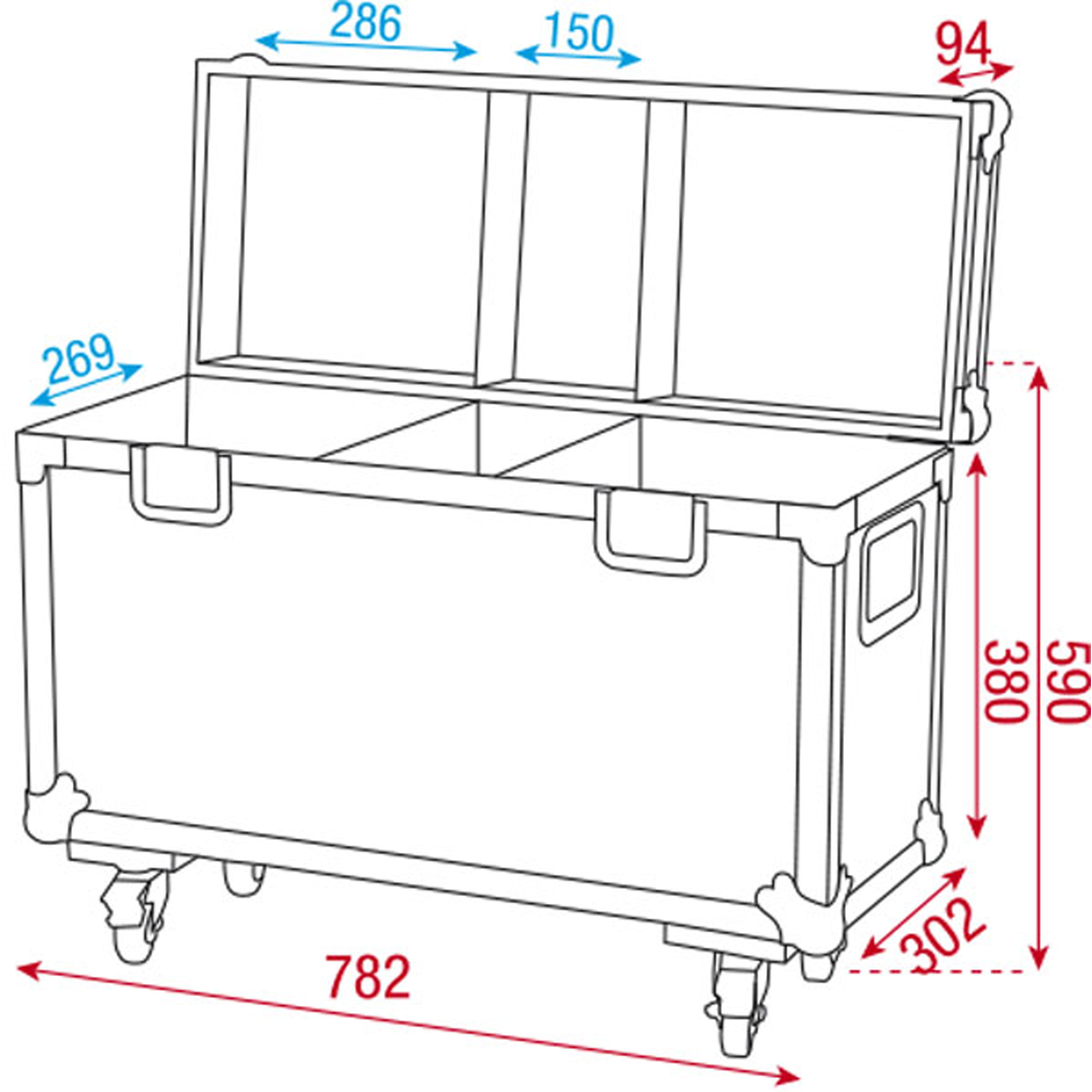 SHOWTEC Case for 2x Phantom 65 Flight Case SHOWTEC Case for 2x Phantom 65 Flight Case