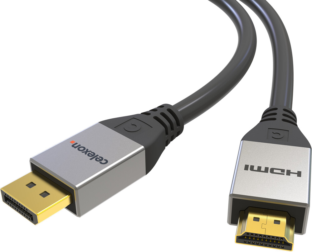 celexon DisplayPort auf HDMI Kabel 4K 3,0m - Professional Line