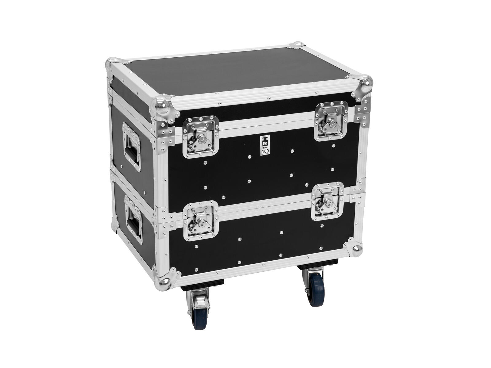 ROADINGER Flightcase 8x IP PIX Strobe RGB CW+WW mit Rollen