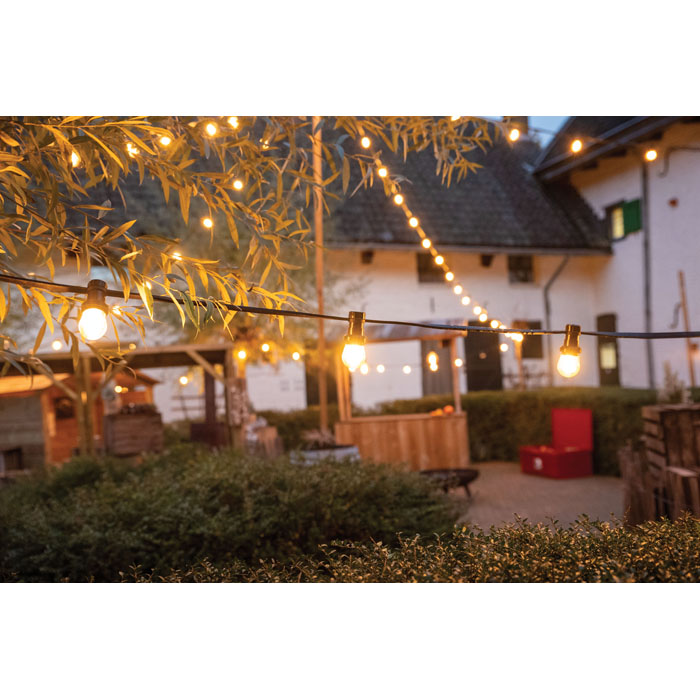 SHOWGEAR Festoon Light E27 100 cm Abstand - schwarz - 50 m SHOWGEAR Festoon Light E27 100 cm Abstand - schwarz - 50 m