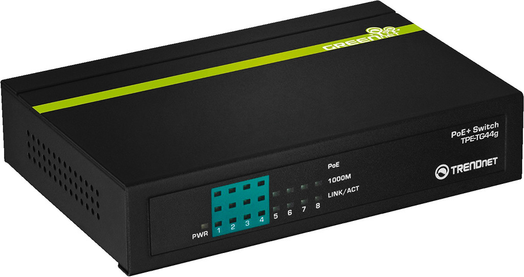 MONACOR TPE-TG44G Power-over-Ethernet-Gigabit-Switch MONACOR TPE-TG44G Power-over-Ethernet-Gigabit-Switch