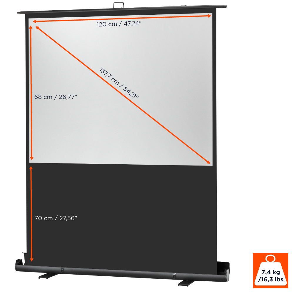 celexon Leinwand Ultramobil Professional Plus 120 x 68 cm - 54"