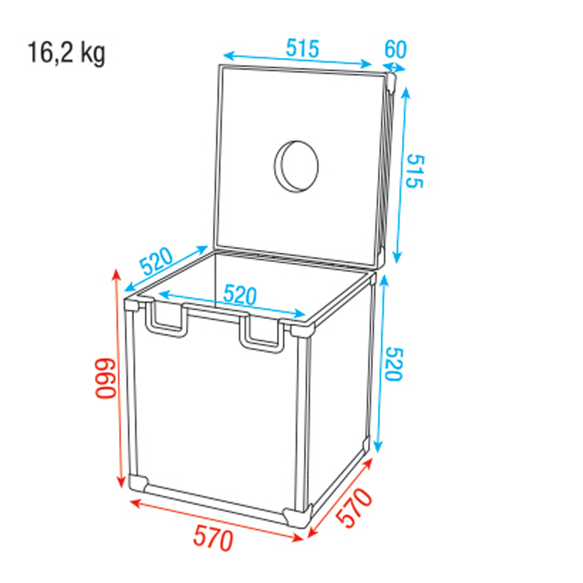 SHOWGEAR Case for 50 cm Mirror Ball Case für 50-cm-Spiegelkugel SHOWGEAR Case for 50 cm Mirror Ball Case für 50-cm-Spiegelkugel