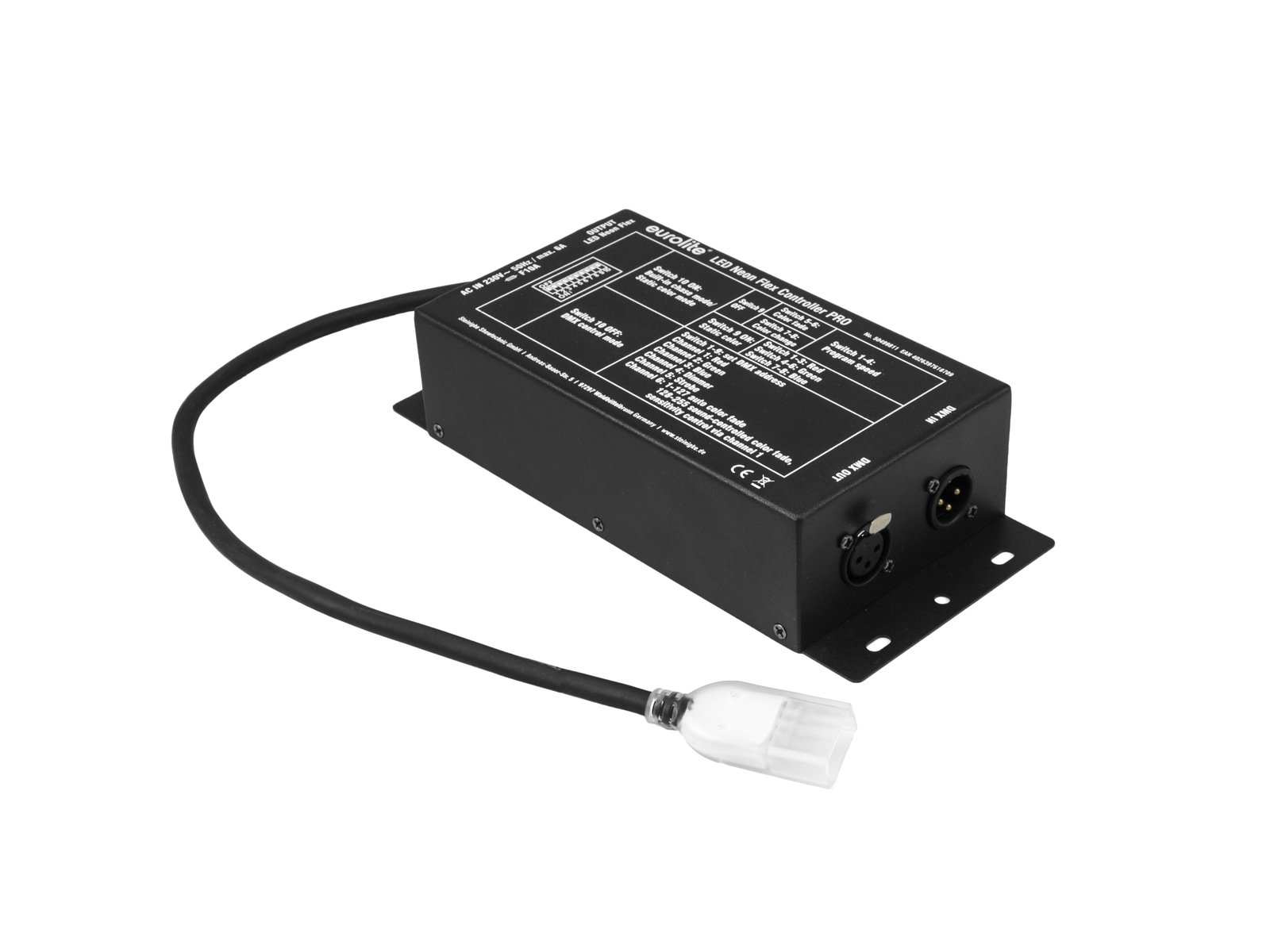EUROLITE Controller PRO mit DMX für LED Neon Flex 230V Slim RGB EUROLITE Controller PRO mit DMX für LED Neon Flex 230V Slim RGB