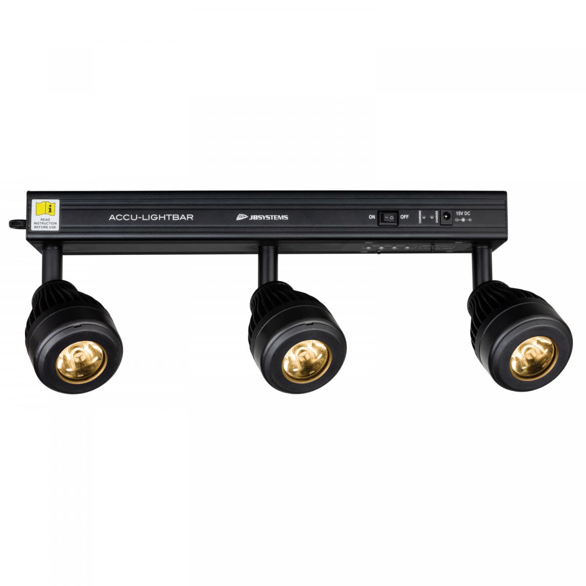 JB Systems ACCU-LIGHTBAR Akku LED Bar mit 3x 5 Watt LEDs