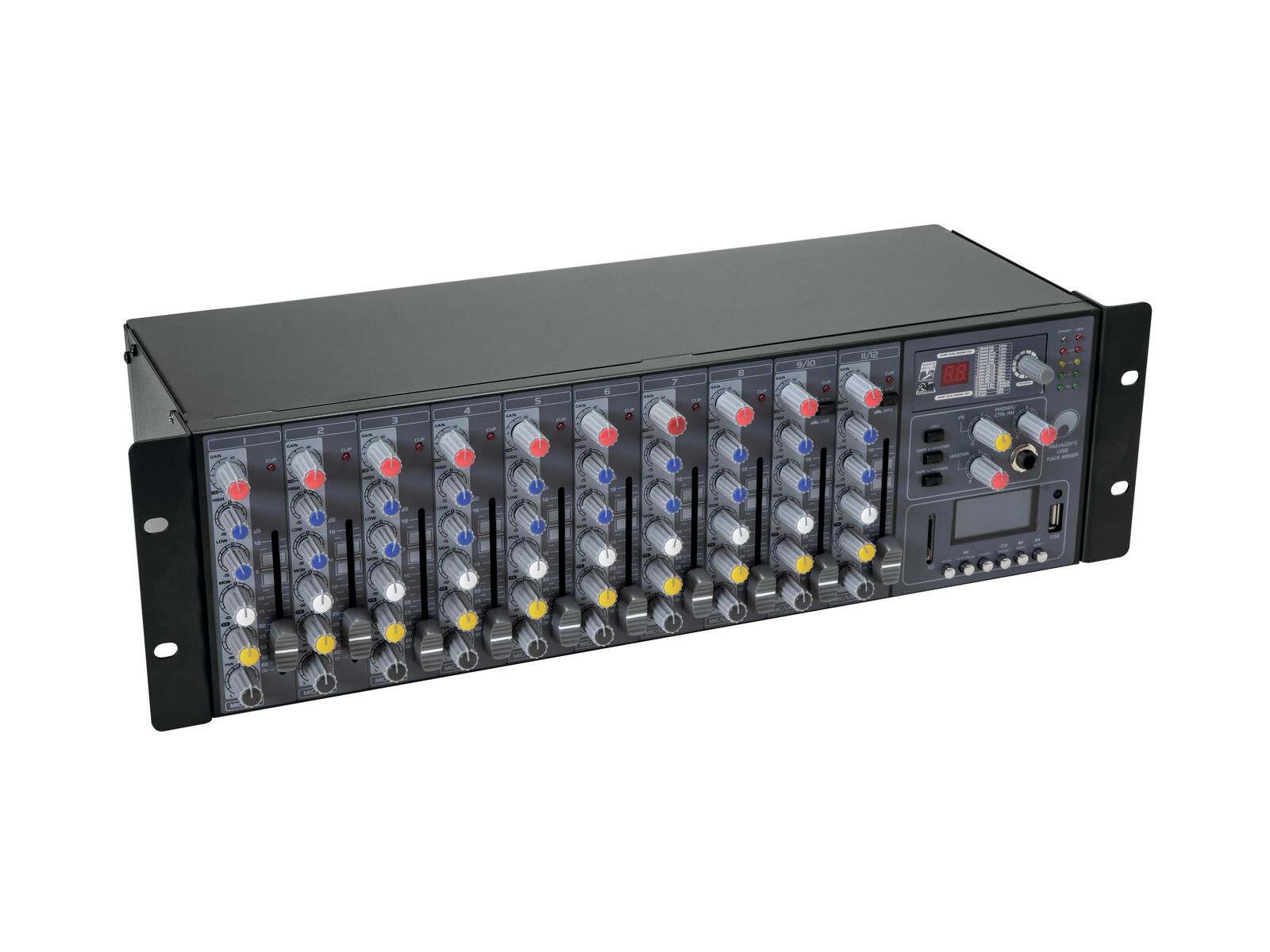 OMNITRONIC RM-1422FX USB Rack-Mixer OMNITRONIC RM-1422FX USB Rack-Mixer