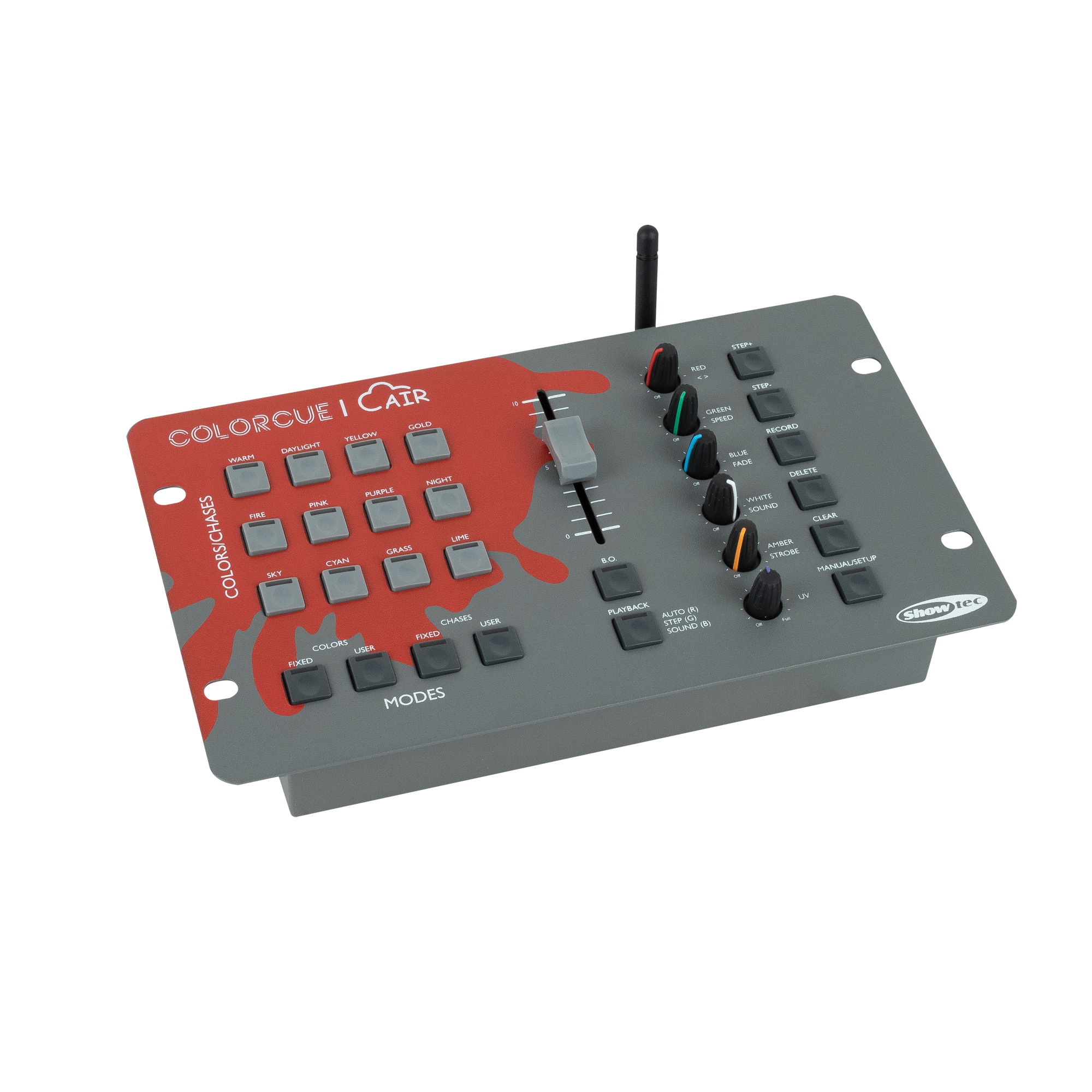 SHOWTEC ColorCue 1 Air Intelligenter, batteriebetriebener LED-Controller mit Wireless DMX, einem Fader und 6 Farben SHOWTEC ColorCue 1 Air Intelligenter, batteriebetriebener LED-Controller mit Wireless DMX, einem Fader und 6 Farben