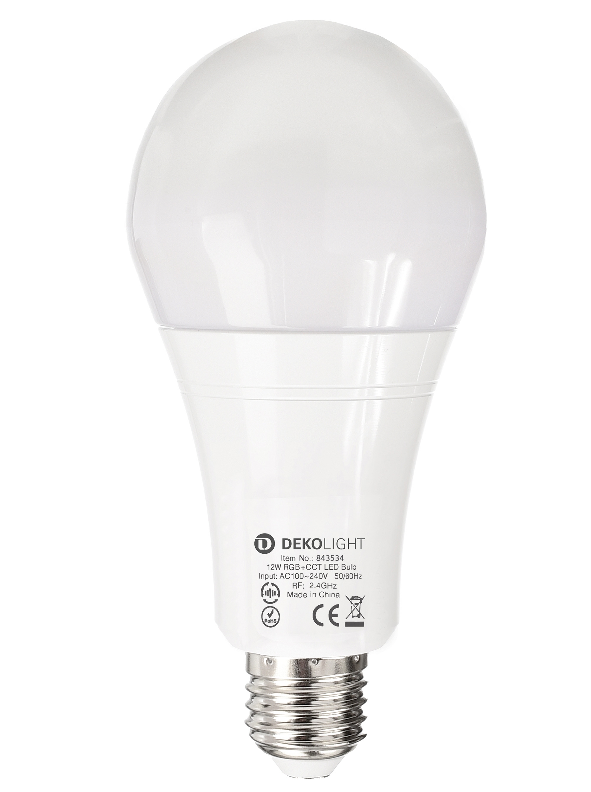 RF-smart, E27, RF+Zigbee, 12 W, RGB+2700-6500 K, 220 Grad RF-smart, E27, RF+Zigbee, 12 W, RGB+2700-6500 K, 220 Grad