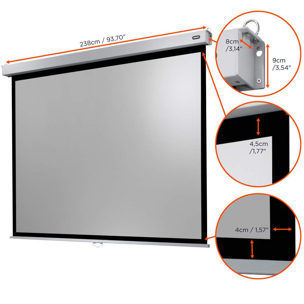 celexon Leinwand Rollo Professional Plus 220 x 165 cm - 108"