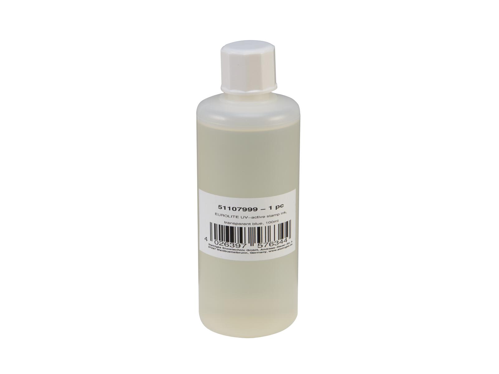 EUROLITE UV-aktive Stempelfarbe, transparent blau, 100ml EUROLITE UV-aktive Stempelfarbe, transparent blau, 100ml