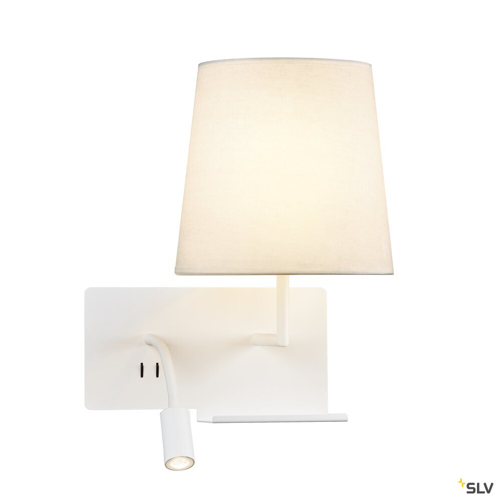 SOMNILA FLEX Indoor LED Wandaufbauleuchte 3000K weiß Version rechts inkl. USB Anschluss SOMNILA FLEX Indoor LED Wandaufbauleuchte 3000K weiß Version rechts inkl. USB Anschluss
