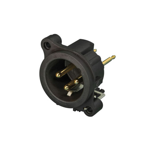 NEUTRIK XLR 3P Receptacle - male Horizontale Leiterplattenmontage