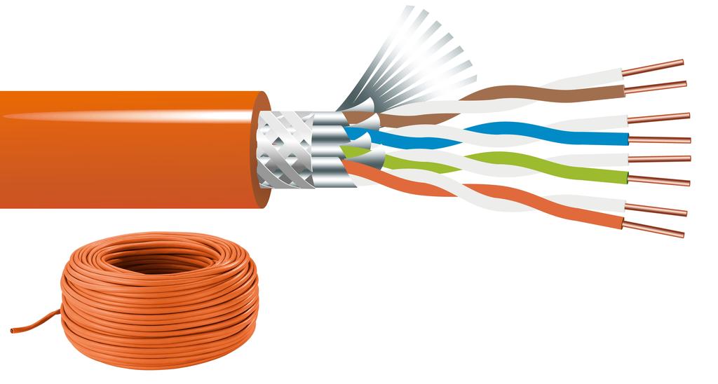 MONACOR CAT-7100A Cat-7A-Verlegekabel, 100 m, S/FTP, mehrfach geschirmt MONACOR CAT-7100A Cat-7A-Verlegekabel, 100 m, S/FTP, mehrfach geschirmt