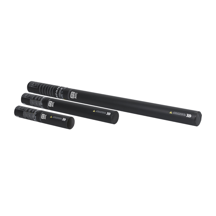 SHOWGEAR Handheld Streamer Cannon Pro 80 cm, silber metallic, feuerhemmend SHOWGEAR Handheld Streamer Cannon Pro 80 cm, silber metallic, feuerhemmend