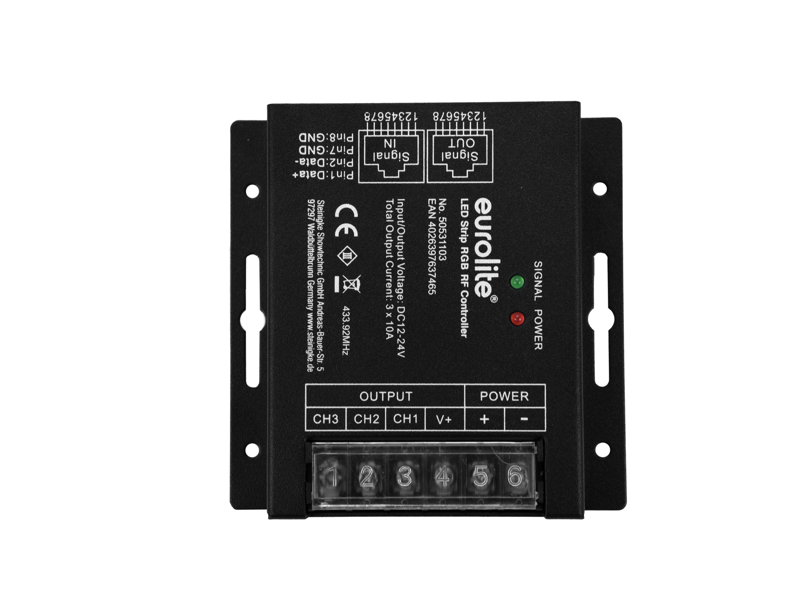 EUROLITE LED Strip RGB RF Controller EUROLITE LED Strip RGB RF Controller