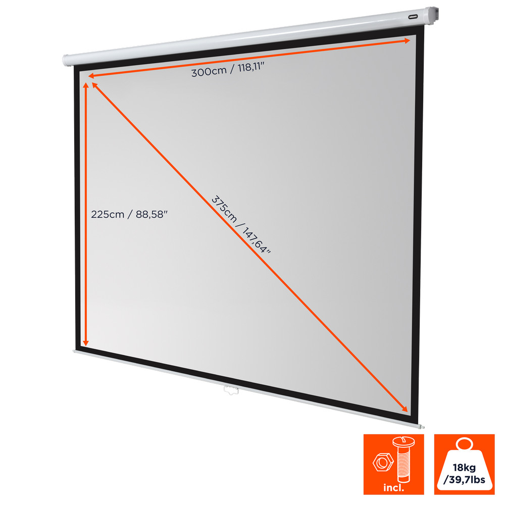 celexon Leinwand Rollo Economy 300 x 225 cm - 148"
