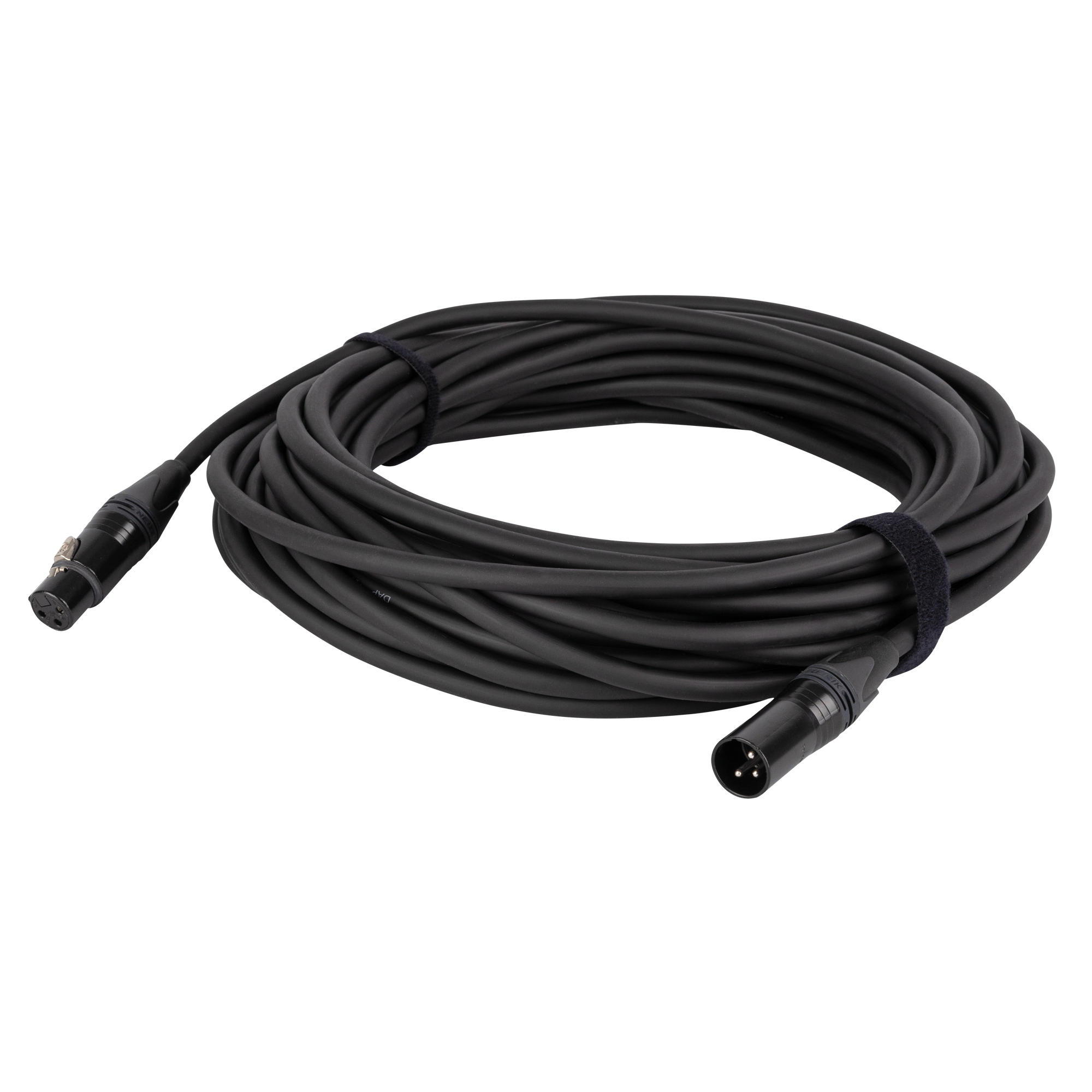 DAP FLN01 - Mic/Line Cable XLR M/F 3P Neutrik NC3-BAG Series 15 m 15 m - versilbert