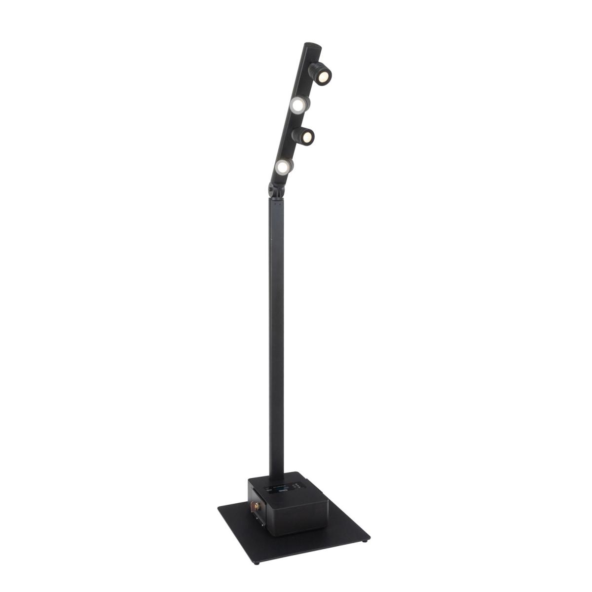 Briteq BTI-AKKUPOLE BLACK Akku LED Pole mit 4x 5 Watt LEDs