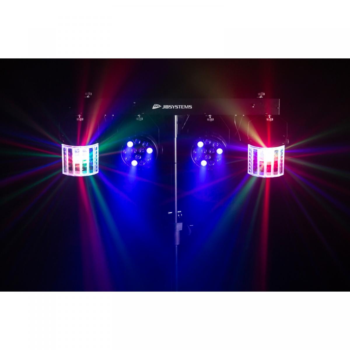 JB Systems USB PARTYSET LED Party Lichtanlage inkl. Transporttaschen und IR Controller