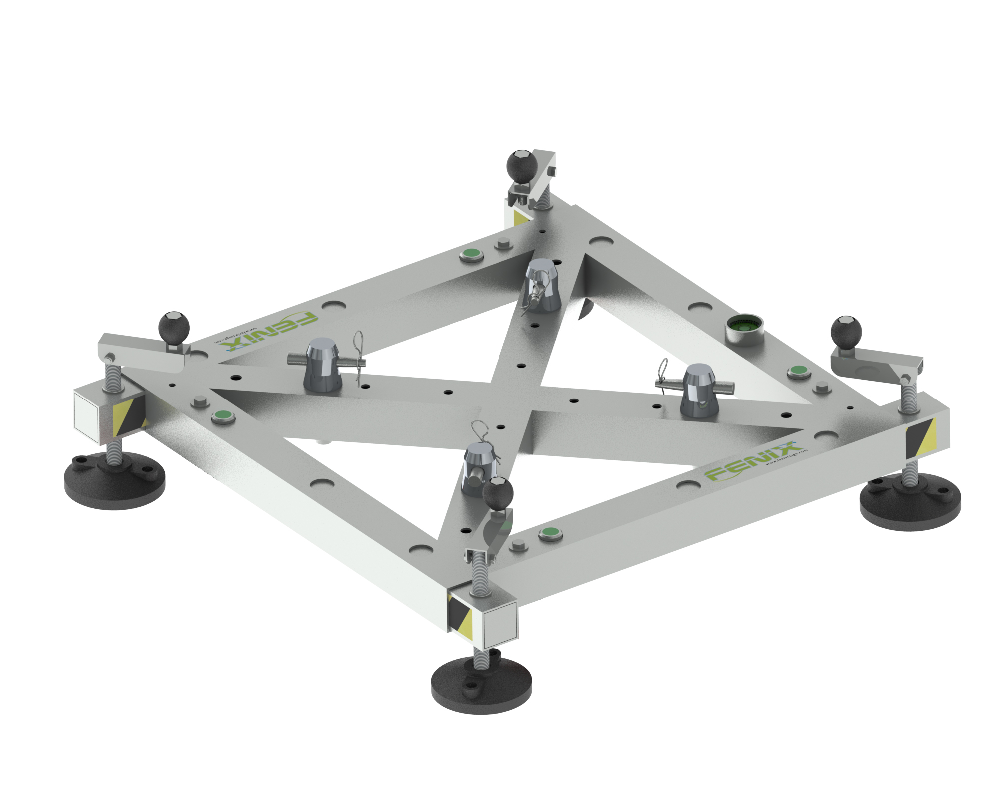 Stabilizer base with extendable legs without wheels