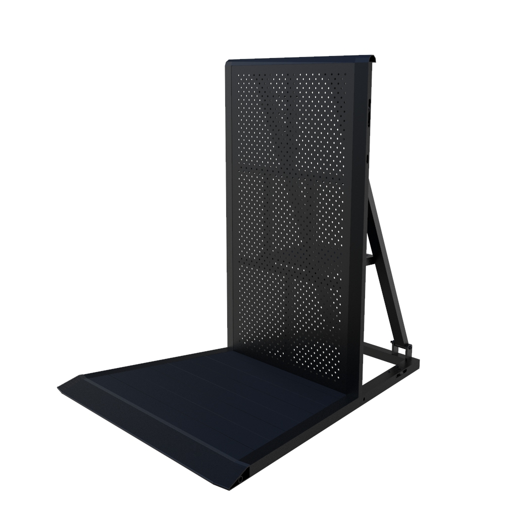 Crash Barrier - Ecke 22.5° positiv BLACK