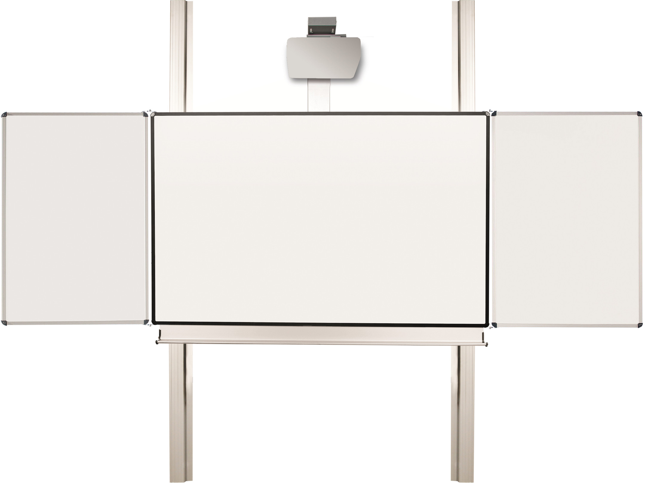 celexon Expert manuelle 2-Säulen Pylonentafel Adjust 192 x 120cm PEN mit Flügeln