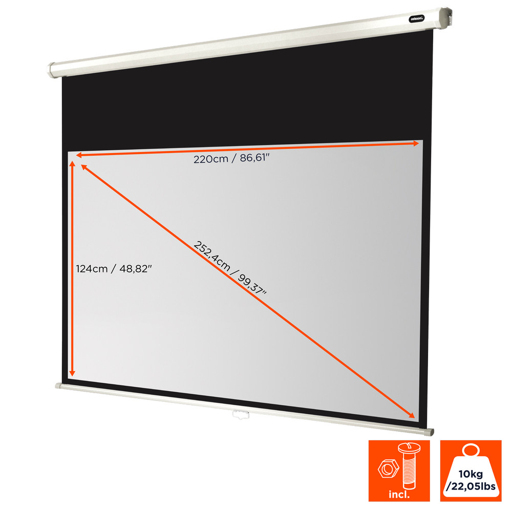 celexon Leinwand Rollo Economy 220 x 124 cm - 99"