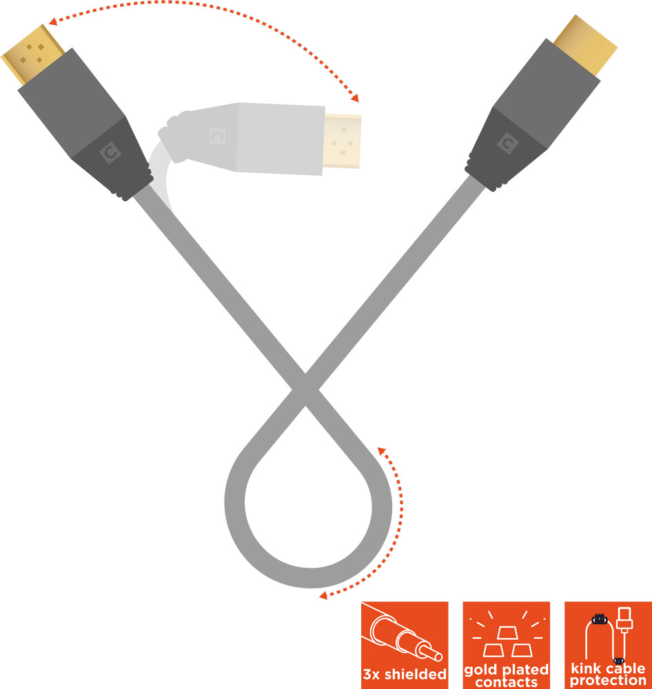 celexon aktives HDMI Kabel mit Ethernet - 2.0a/b 4K 10,0m - Professional Line