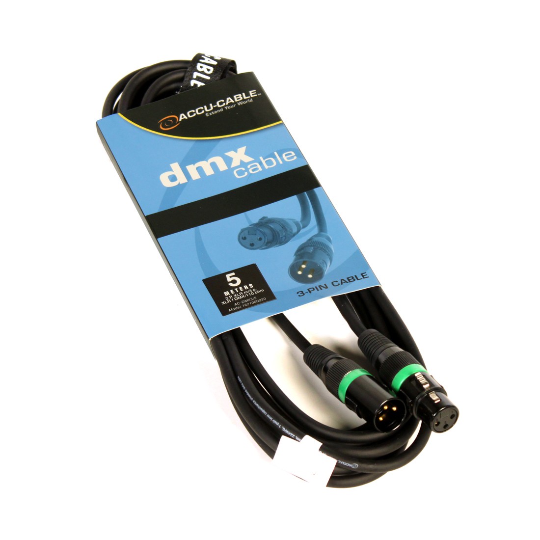 AC-DMX3/5 3 p. XLRm/3 p. XLRf 5m DMX AC-DMX3/5 3 p. XLRm/3 p. XLRf 5m DMX