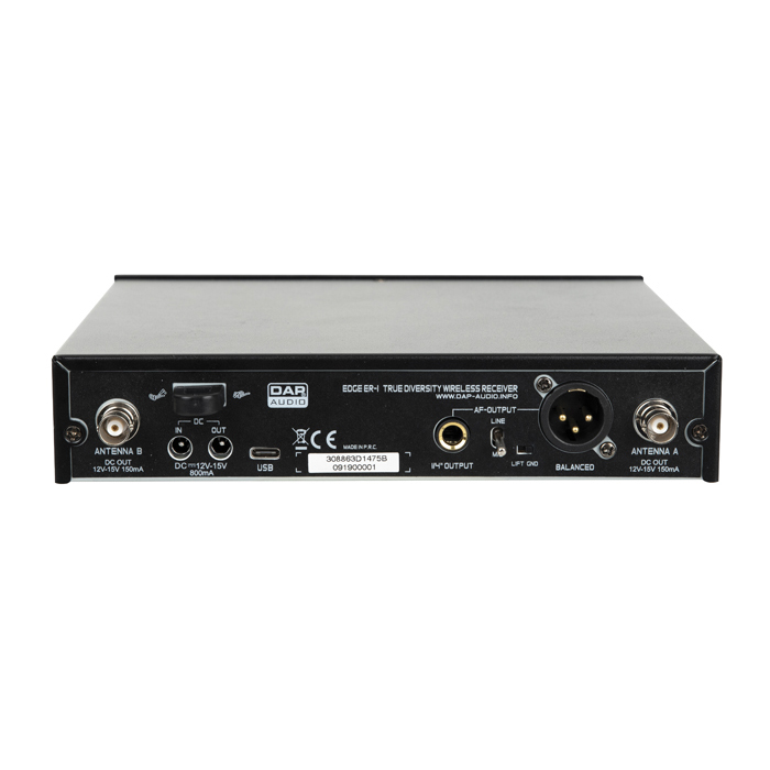 DAP EDGE EBS-1 Kabelloses Beltpack-Set - 610-670 MHz DAP EDGE EBS-1 Kabelloses Beltpack-Set - 610-670 MHz