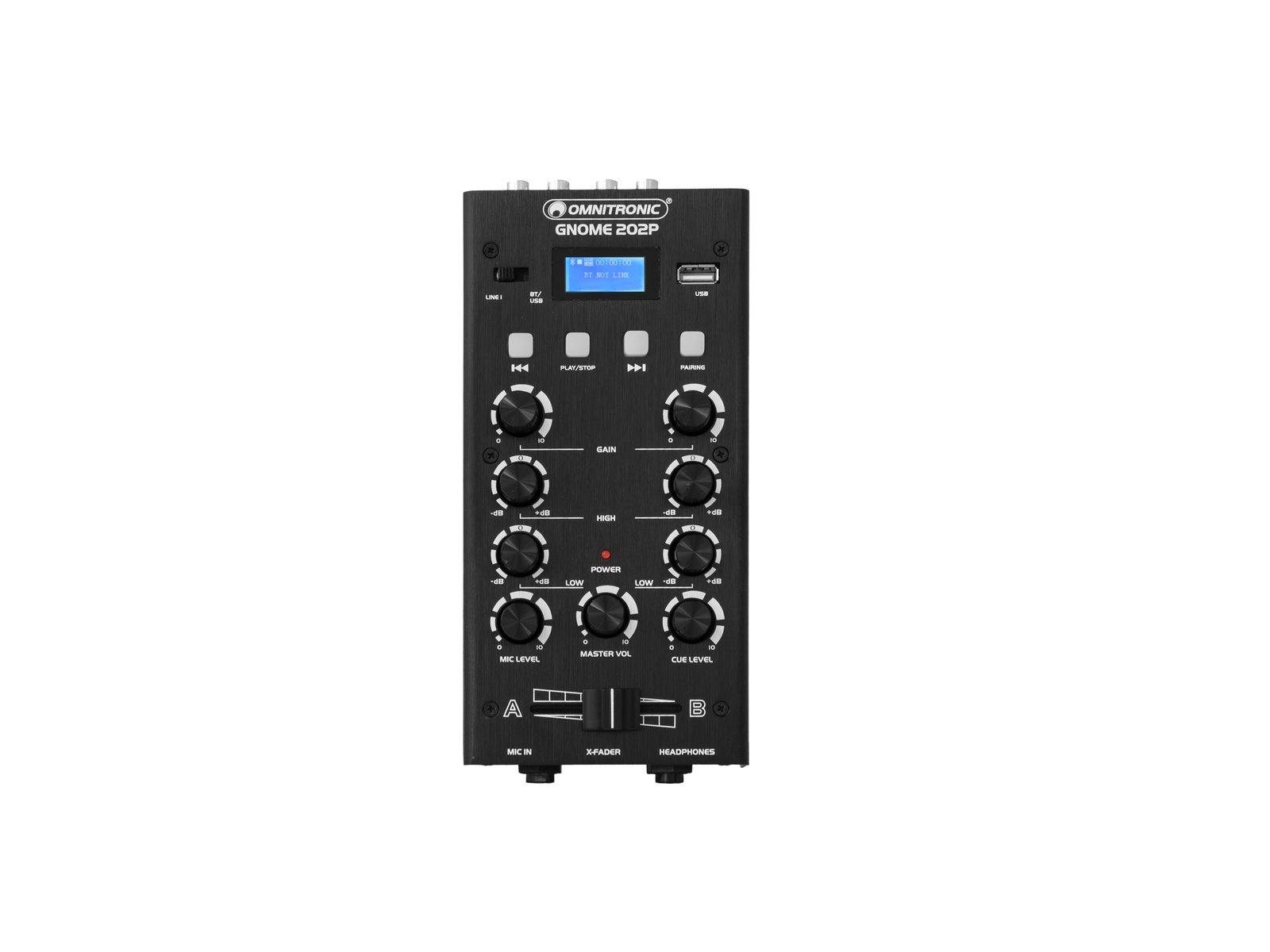 OMNITRONIC GNOME-202P Mini-Mixer schwarz OMNITRONIC GNOME-202P Mini-Mixer schwarz