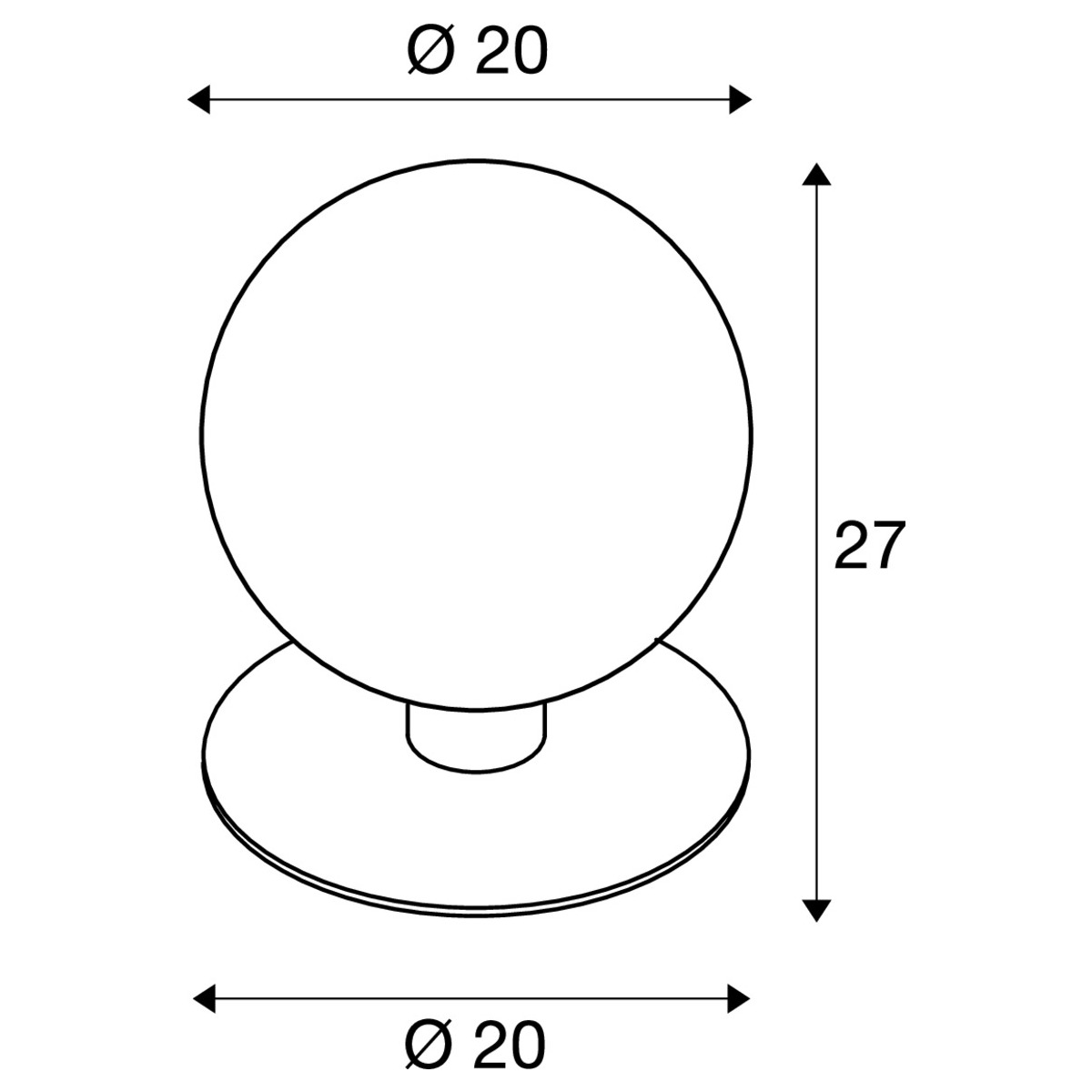 GLOO PURE 27 Pole, Outdoor Stehleuchte, E27, anthrazit, IP44